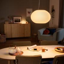 Philips Hue White & Color Ambiance Flourish Pendelleuchte in weiss RGBW  Bluetooth / ZigBee