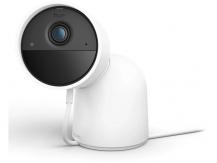 Philips Hue Secure kabelgebundene Smart Home Überwachungskamera mit Standfuß Full HD Video drinnen oder draußen weiß