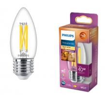 Philips E27 LED Filament Kerzenlampe warmweisse dimmbare Farbtemperatur 3,4W wie 40W mit hoher Farbwiedergabe
